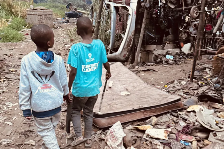 Young Boys in Harare Risk Lives Scavenging Scrap Metal Amid Poverty