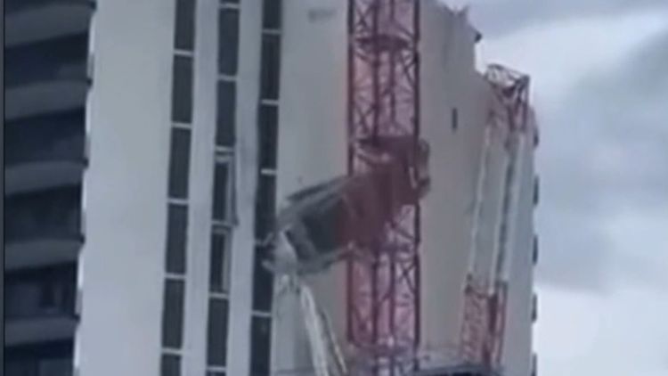 Violent Winds Topple Crane in Australia’s Central West