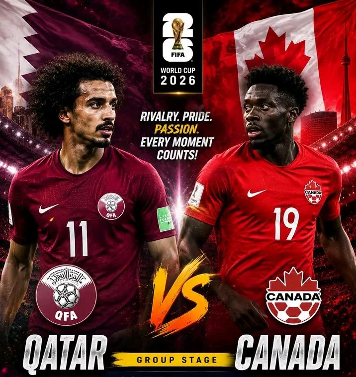 Canada Crush Nine-Man Qatar 6-0 to Take Control of Group B at 2026 FIFA World Cup