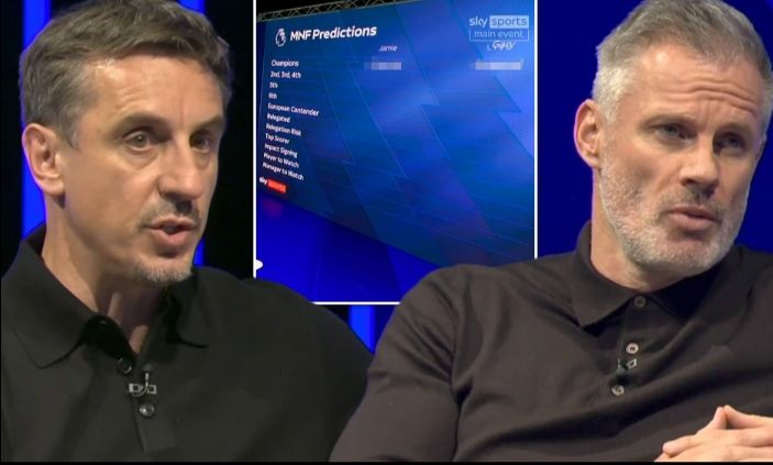 “Pair of Clowns”: Fans Turn on Neville and Carragher Over Premier League Predictions